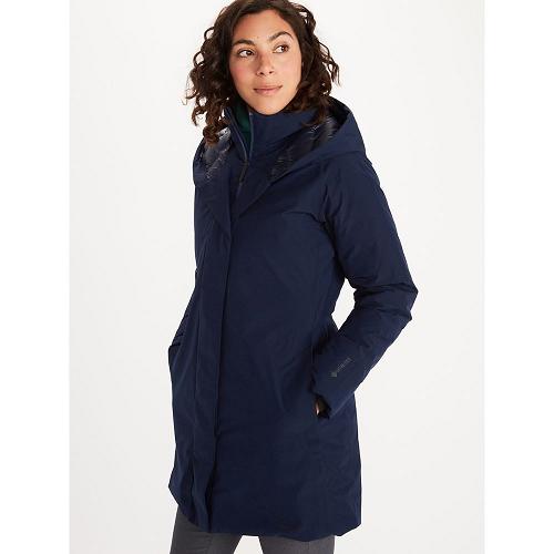 Marmot Parka Navy NZ - Kristina Jackets Womens NZ9413270